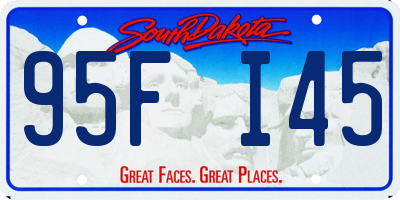 SD license plate 95FI45