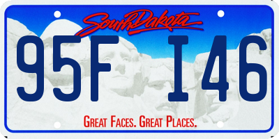 SD license plate 95FI46
