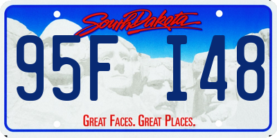 SD license plate 95FI48