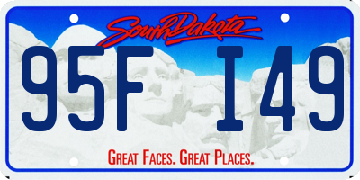 SD license plate 95FI49