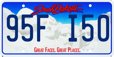 SD license plate 95FI50