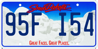 SD license plate 95FI54