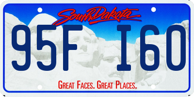 SD license plate 95FI60