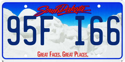 SD license plate 95FI66