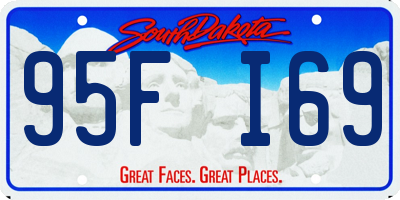 SD license plate 95FI69