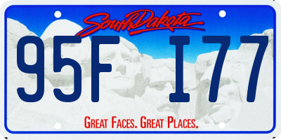 SD license plate 95FI77