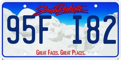 SD license plate 95FI82