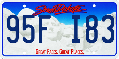 SD license plate 95FI83