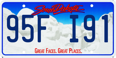 SD license plate 95FI91
