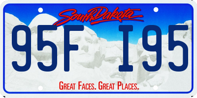 SD license plate 95FI95