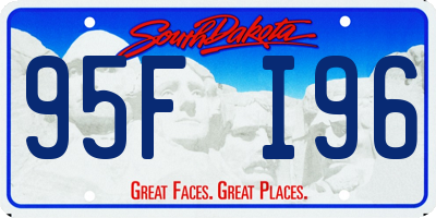 SD license plate 95FI96