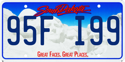SD license plate 95FI99