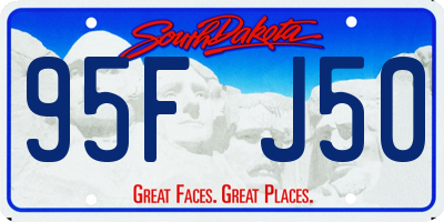 SD license plate 95FJ50