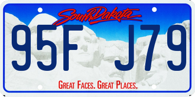 SD license plate 95FJ79