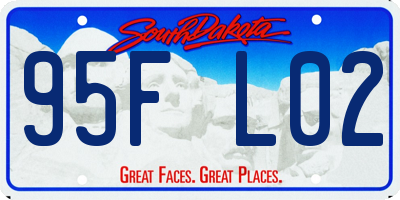 SD license plate 95FL02