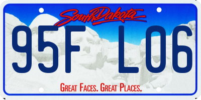 SD license plate 95FL06