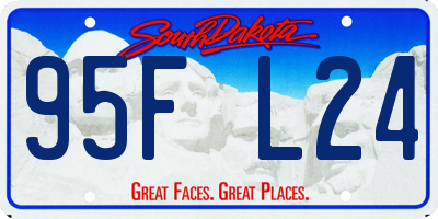SD license plate 95FL24