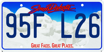 SD license plate 95FL26