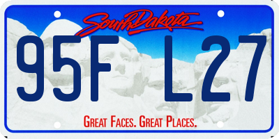 SD license plate 95FL27