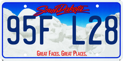 SD license plate 95FL28