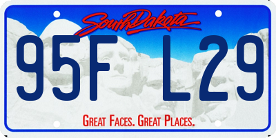 SD license plate 95FL29
