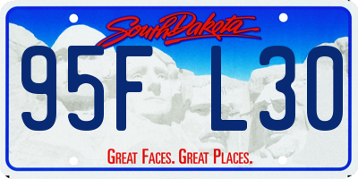 SD license plate 95FL30