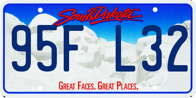 SD license plate 95FL32