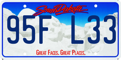 SD license plate 95FL33