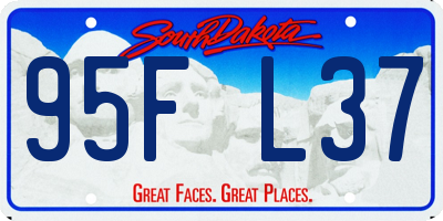 SD license plate 95FL37
