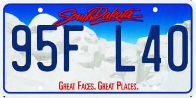 SD license plate 95FL40