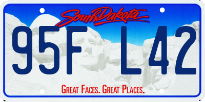 SD license plate 95FL42