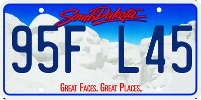 SD license plate 95FL45