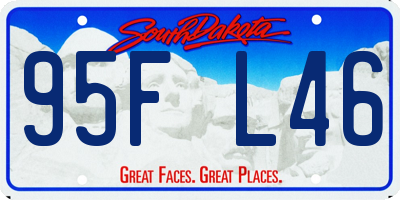 SD license plate 95FL46
