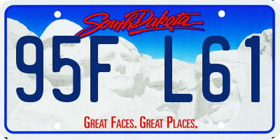 SD license plate 95FL61