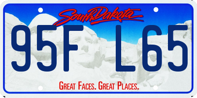 SD license plate 95FL65