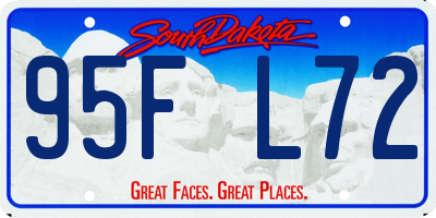 SD license plate 95FL72