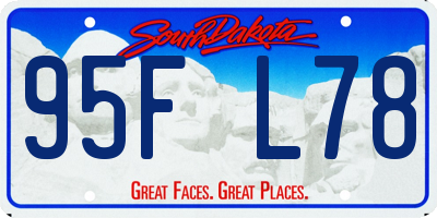 SD license plate 95FL78