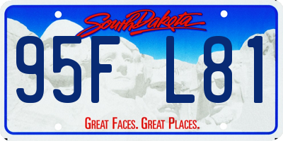 SD license plate 95FL81