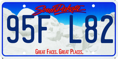 SD license plate 95FL82