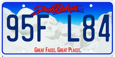 SD license plate 95FL84