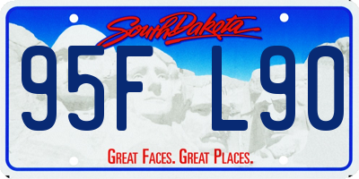 SD license plate 95FL90