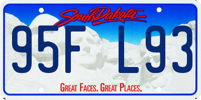 SD license plate 95FL93