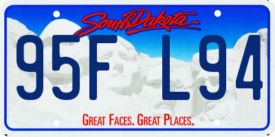 SD license plate 95FL94