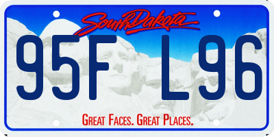 SD license plate 95FL96