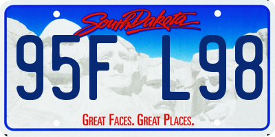 SD license plate 95FL98