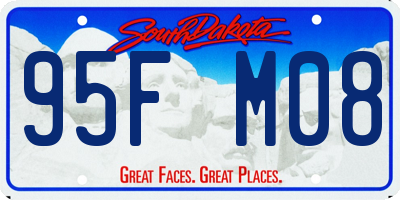 SD license plate 95FM08