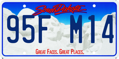 SD license plate 95FM14