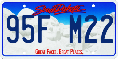 SD license plate 95FM22