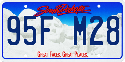 SD license plate 95FM28