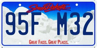 SD license plate 95FM32